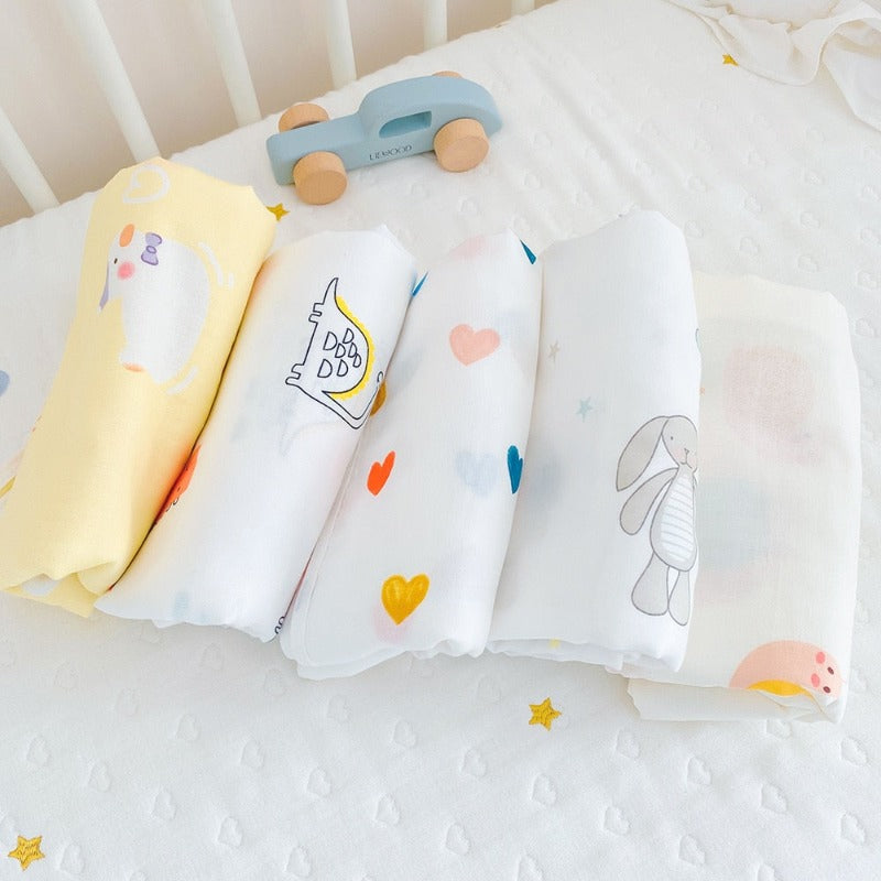 4 Layers Muslin Baby Blanket - Just Kidding Store