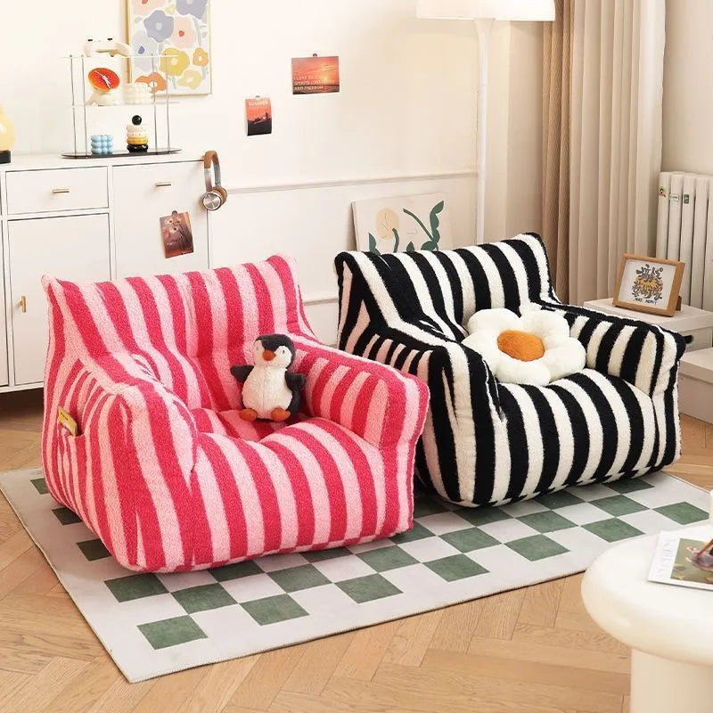 Striped Bean Bag - Children Lazy Sofa - Just Kidding Store