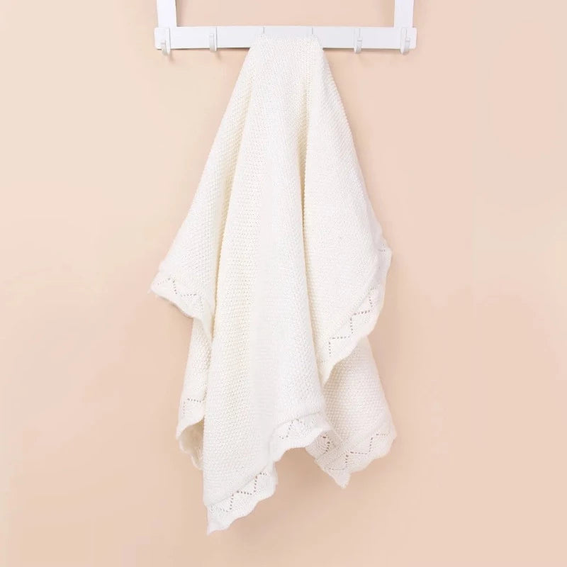 Heirloom Knitted Cotton Baby Children Blanket - Just Kidding Store