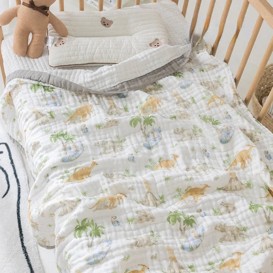 6 Layers Cotton Muslin Blanket - Just Kidding Store