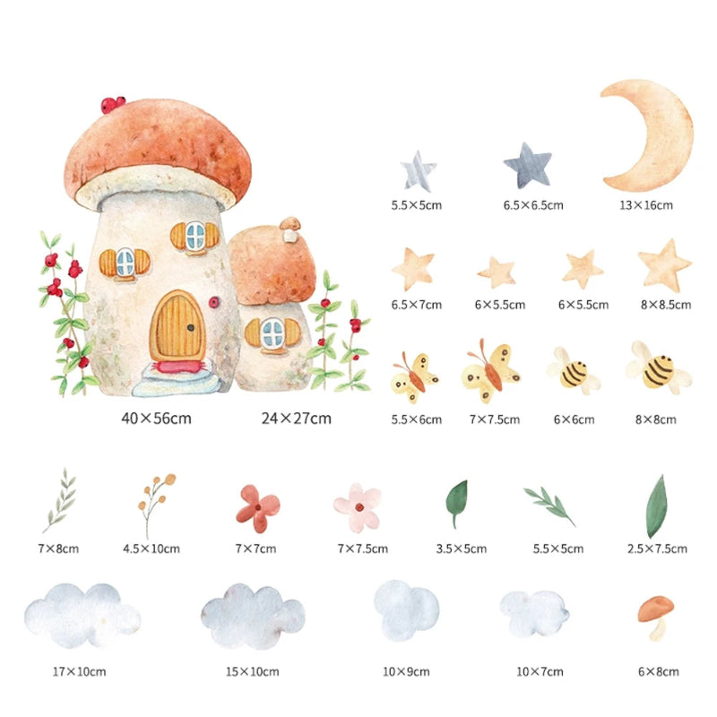 Whimsical Woodland Wall Stickers - Just Kidding Store