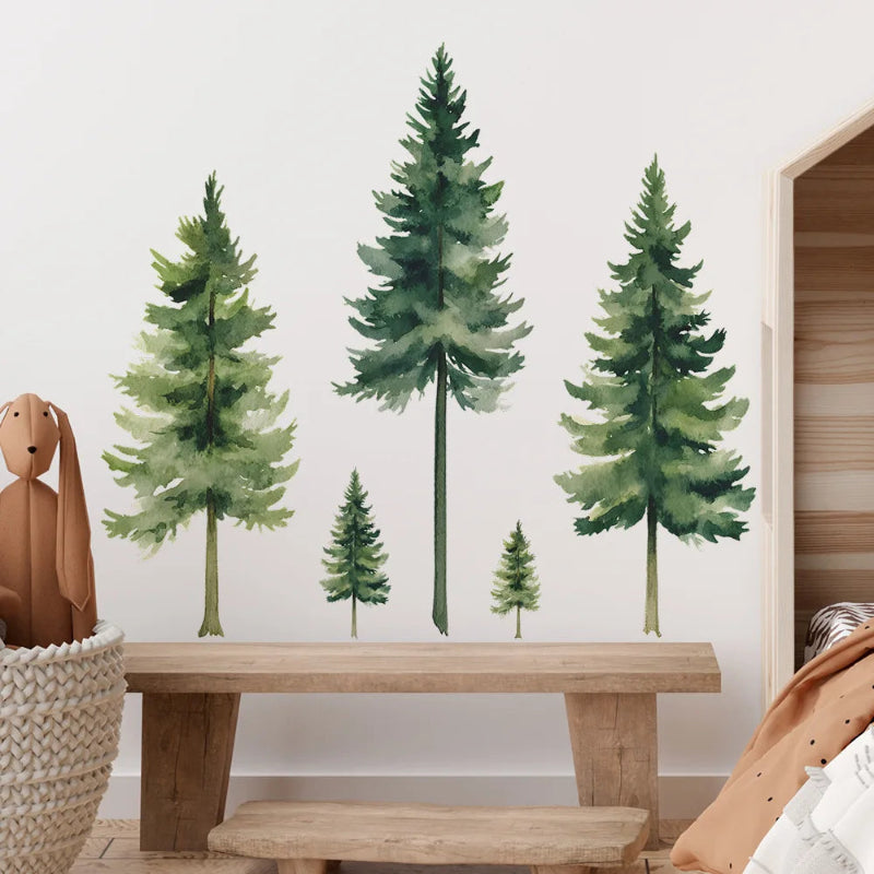 Evergreen Forest Wall Decals - Just Kidding Store