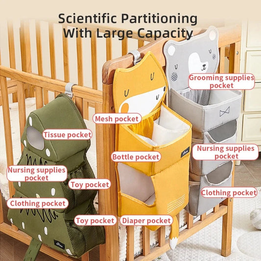 Crib Hanging Storage - Multi Functional Organizer - Just Kidding Store