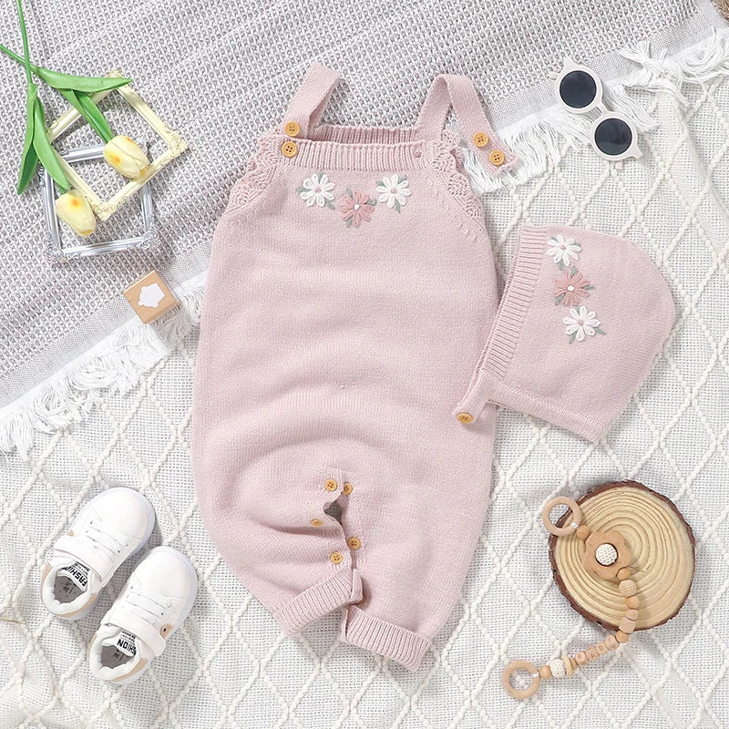 Knitted Baby Infant Jumpsuit Set - Just Kidding Store