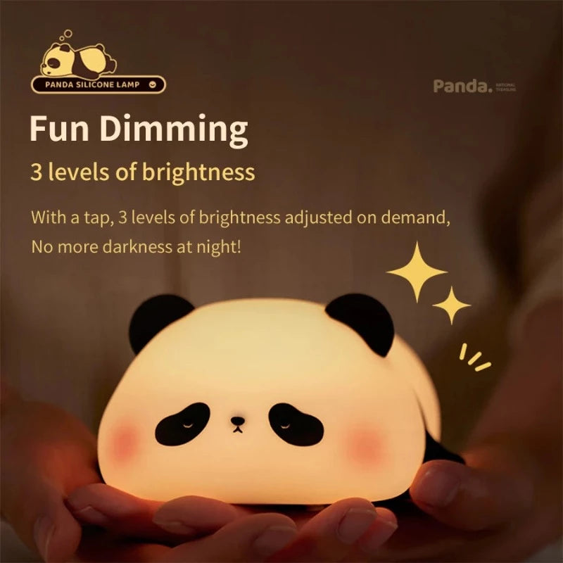 Sleepy Panda LED Night Light - Tap Control Lamp - Just Kidding Store