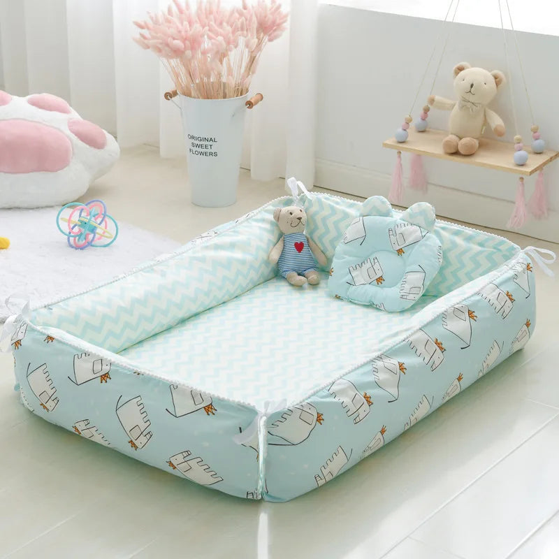 Baby Nest - Portable High Border Infant Crib - Just Kidding Store