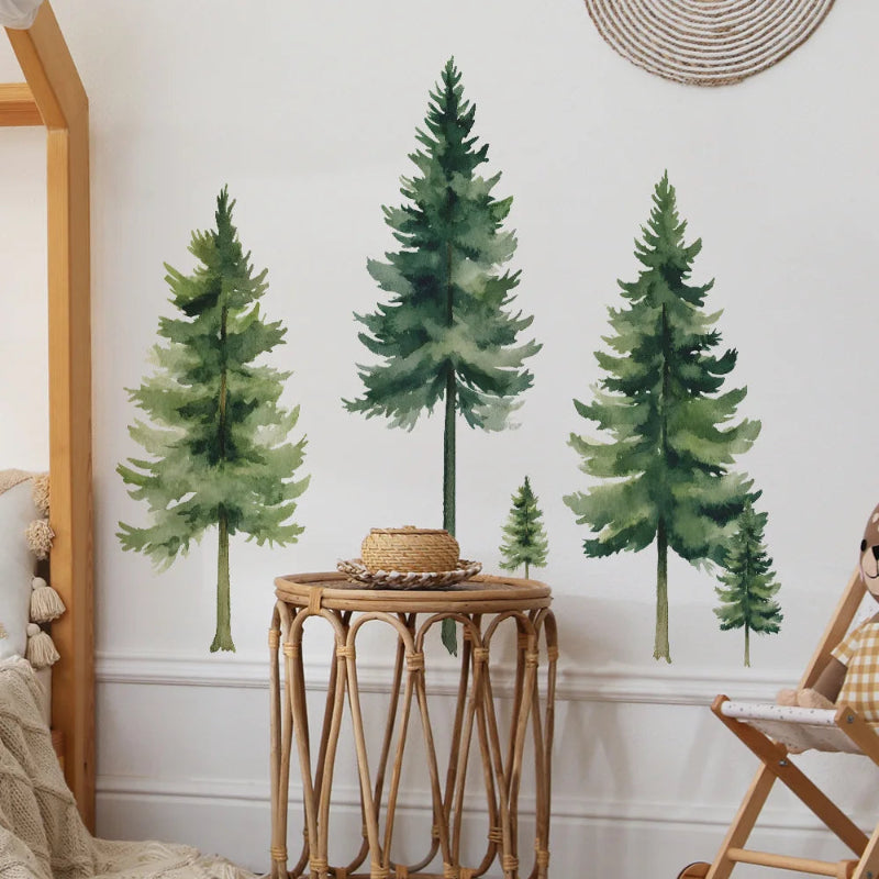 Evergreen Forest Wall Decals - Just Kidding Store