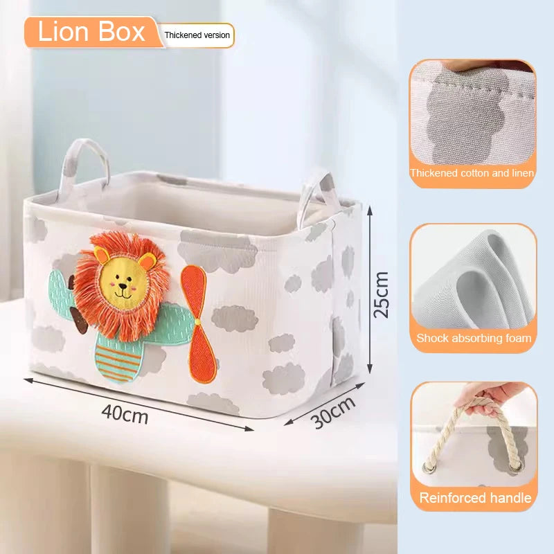 Canvas Storage Basket - Toys Organizer - Just Kidding Store