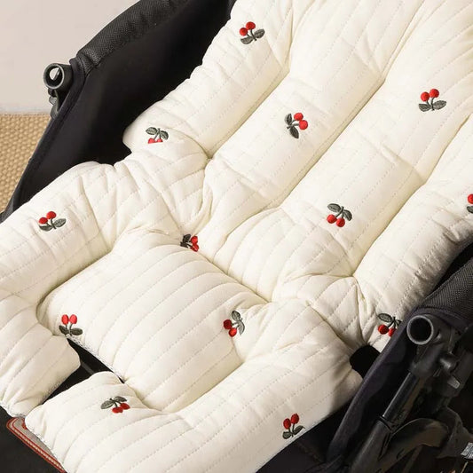 Embroidered Stroller Liner - Thicken Pram Pad - Just Kidding Store