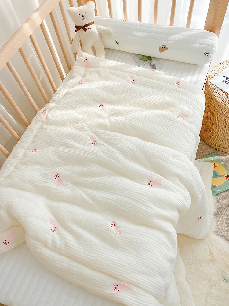 Winter Thick Muslin Cotton Bed Cover - Just Kidding Store