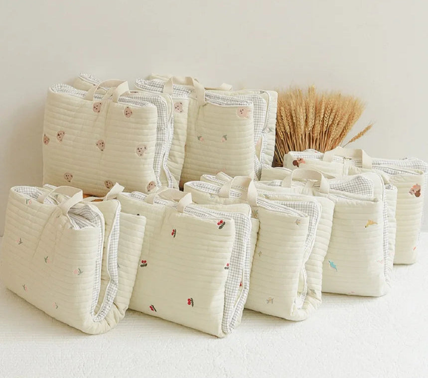 Embroidered Quilted Nursery Children Nap Mat - Just Kidding Store