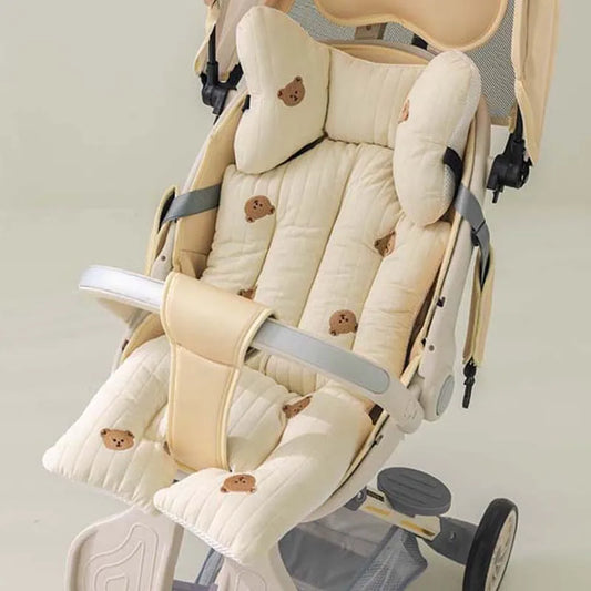 Embroidered Stroller Liner - Thicken Pram Pad - Just Kidding Store