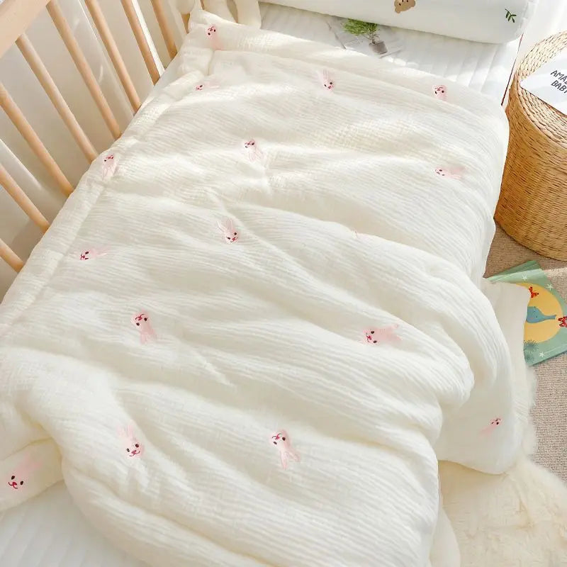 Winter Thick Muslin Cotton Bed Cover - Just Kidding Store