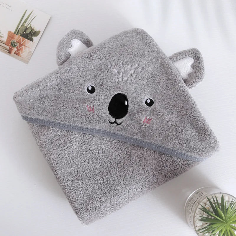 Cartoon Animal Hooded Towel - Wrap Blanket - Just Kidding Store