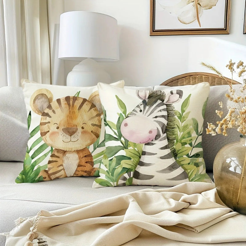 Jungle Safari Animal Cushion Covers - Just Kidding Store