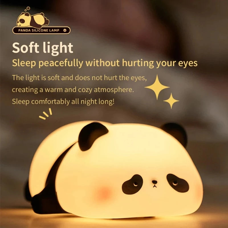 Sleepy Panda LED Night Light - Tap Control Lamp - Just Kidding Store