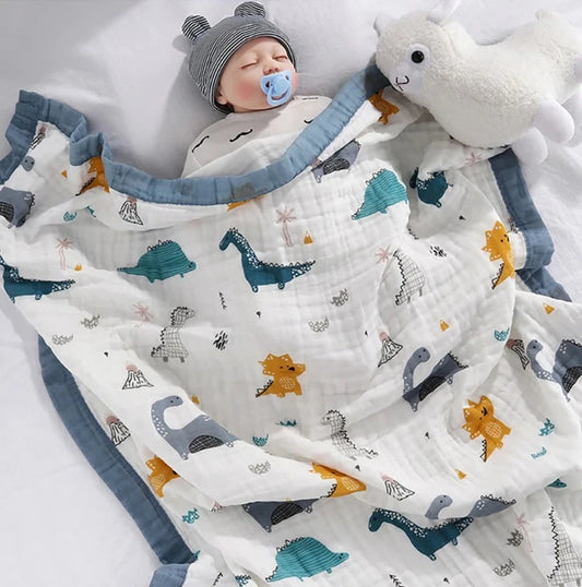 6 Layers Cotton Muslin Blanket - Just Kidding Store