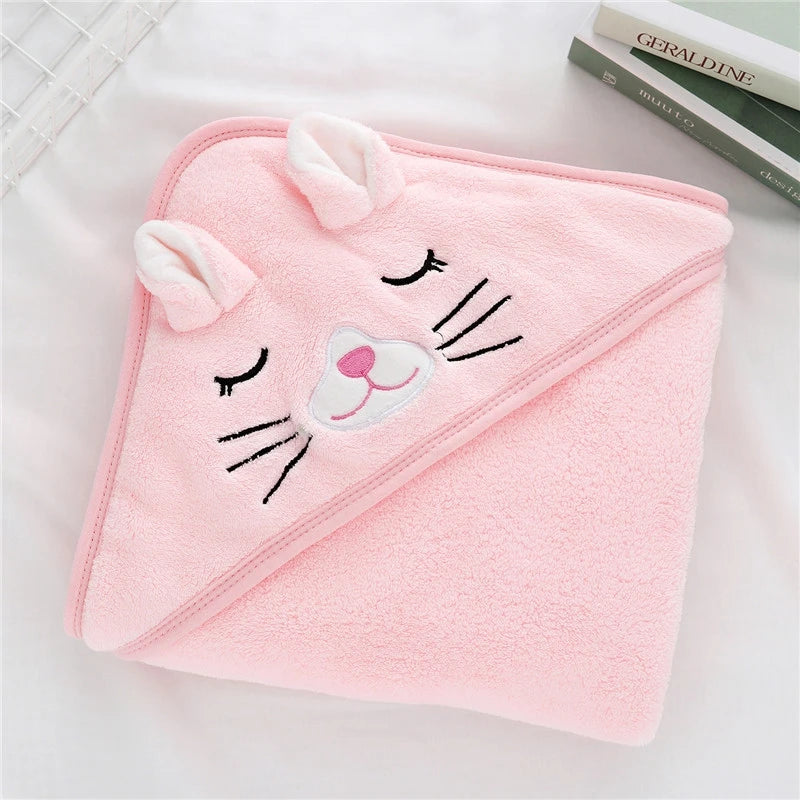 Cartoon Animal Hooded Towel - Wrap Blanket - Just Kidding Store
