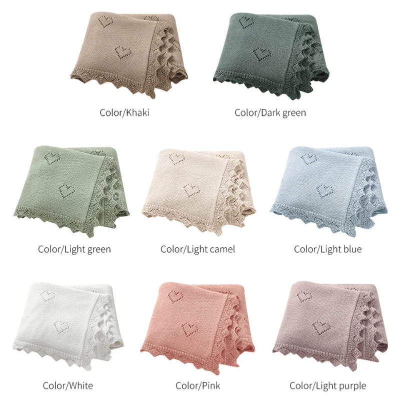 Sweet Hearts Cotton Blanket - Just Kidding Store