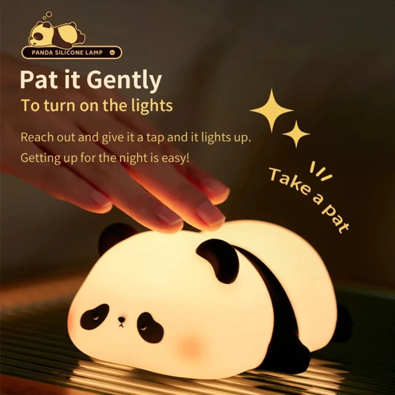 Sleepy Panda LED Night Light - Tap Control Lamp - Just Kidding Store