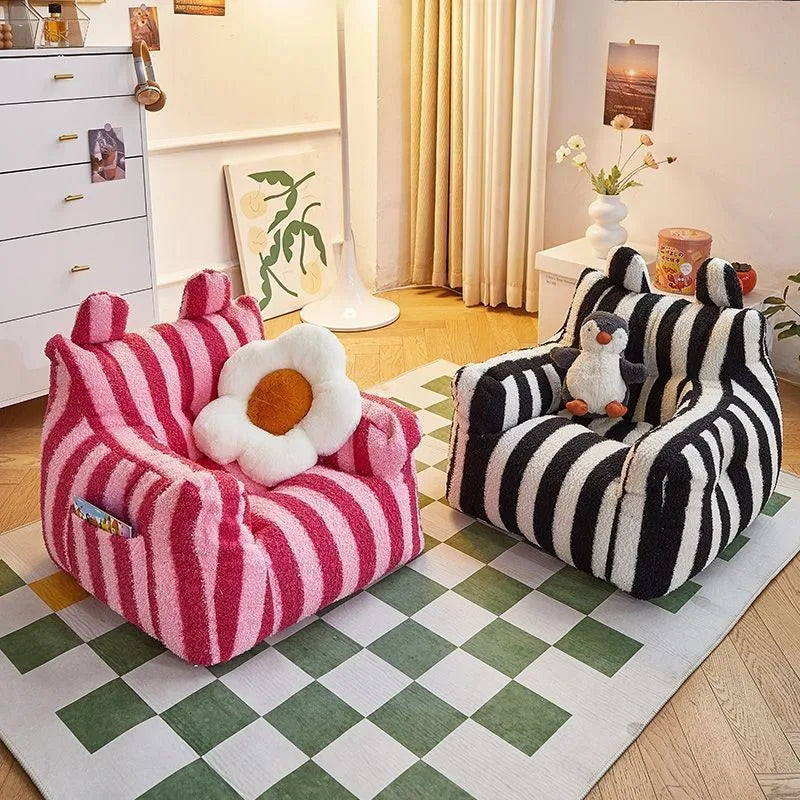 Striped Bean Bag - Children Lazy Sofa - Just Kidding Store