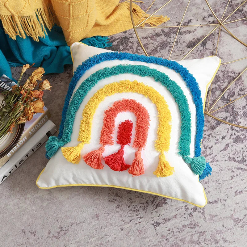 Handmade Rainbow Cushion Cover - Just Kidding Store