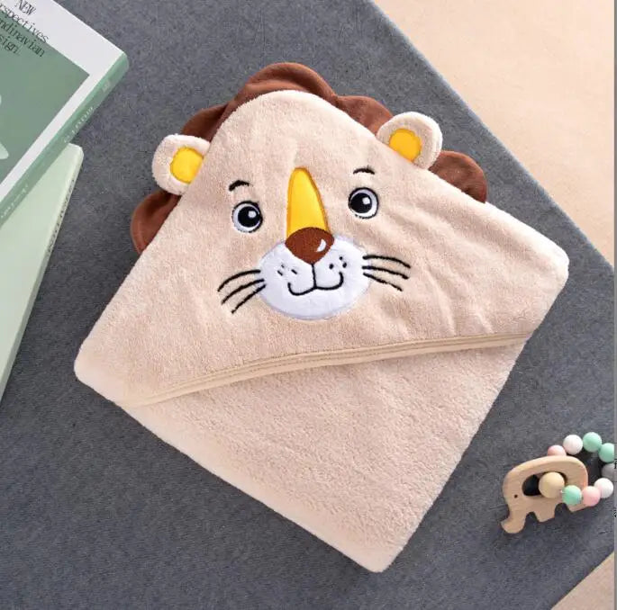 Cartoon Animal Hooded Towel - Wrap Blanket - Just Kidding Store