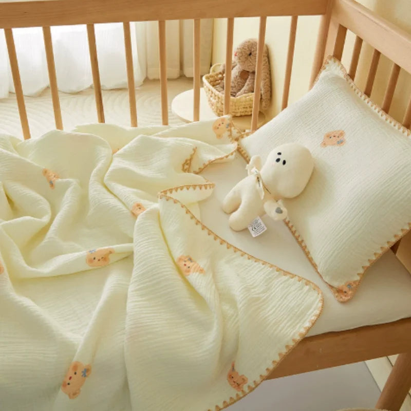 4 Layers Muslin Baby Nursery Blanket - Just Kidding Store
