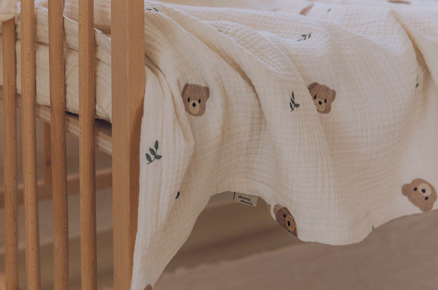 Korean Style Cotton Blanket - 6 Layers Muslin Swaddle - Just Kidding Store