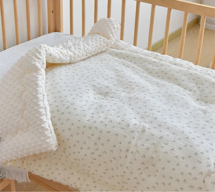 Embroidered Winter Cotton Bed Cover - Just Kidding Store