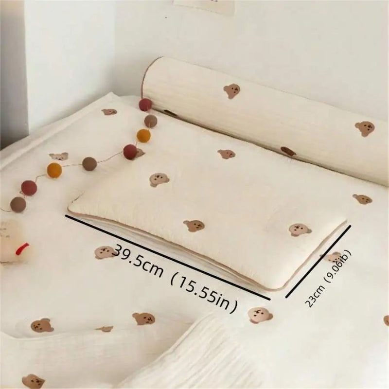 Embroidered Toddler Baby Nursery Quilted Pillow - Just Kidding Store