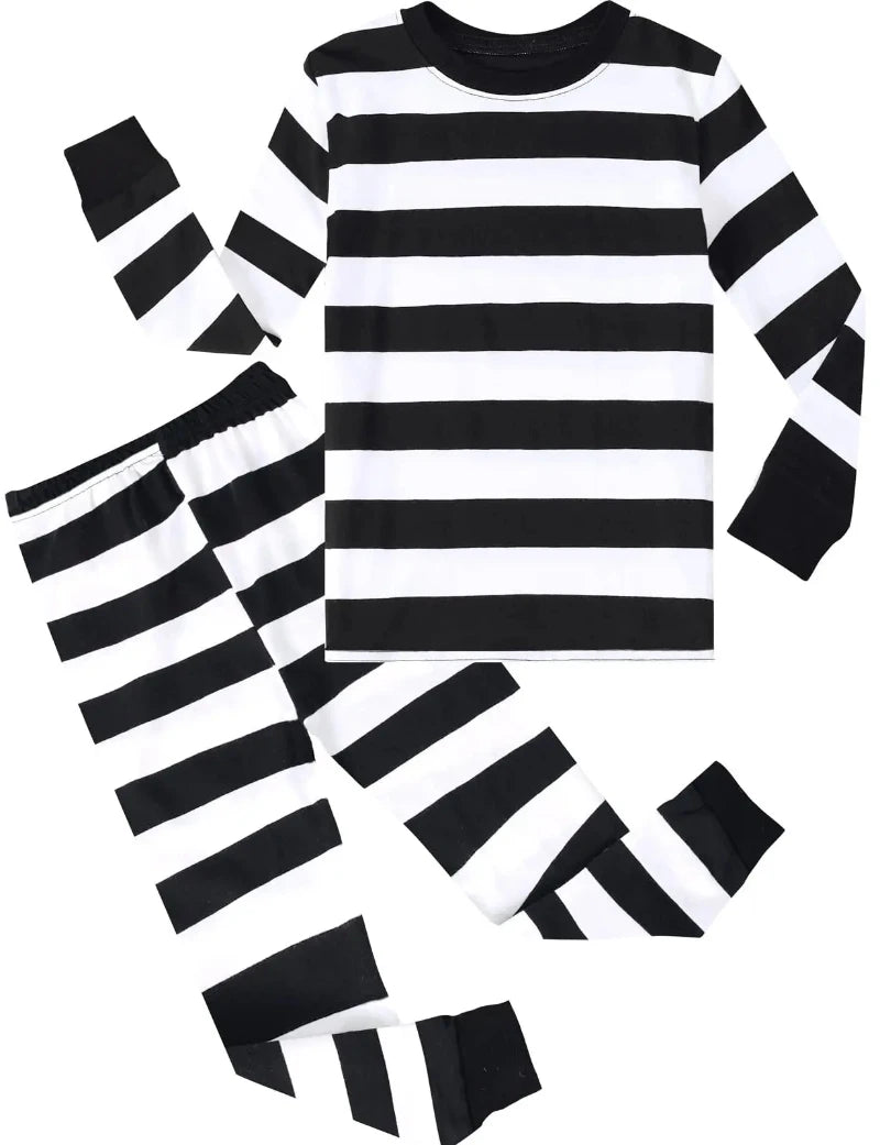 Striped Sleepwear Set - Kids Pajamas - Just Kidding Store
