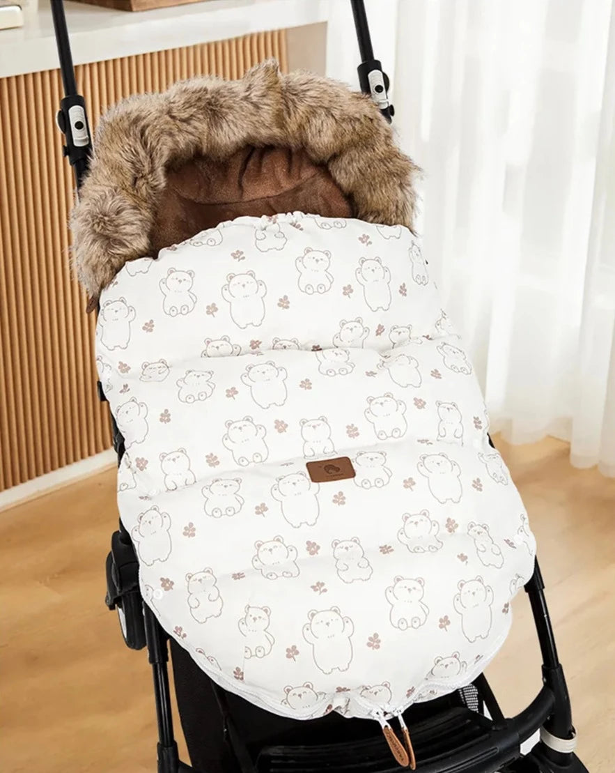 Winter Windproof Footmuff - Universal Pram Sleepsack 0-24M - Just Kidding Store