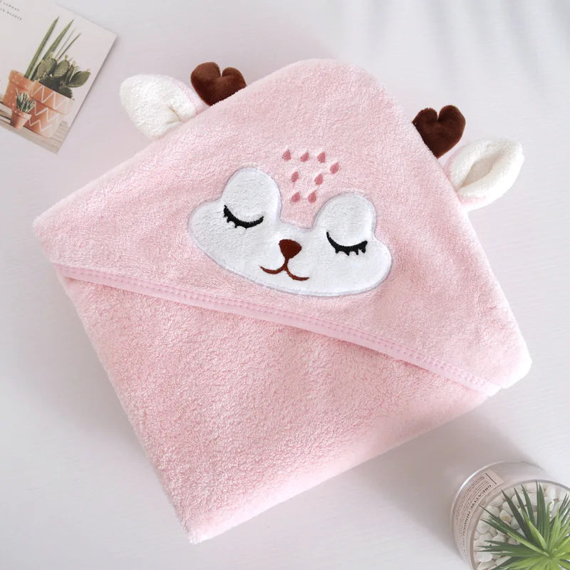 Cartoon Animal Hooded Towel - Wrap Blanket - Just Kidding Store
