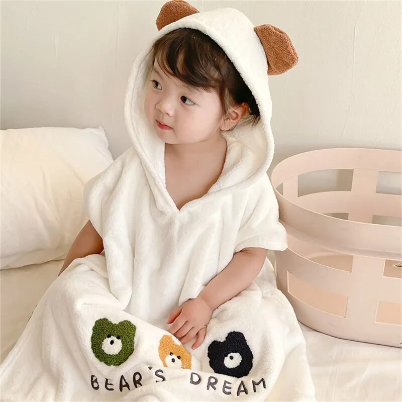 Coral Velvet Hooded Towel - Just Kidding Store
