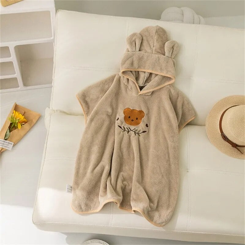 Coral Velvet Hooded Towel - Just Kidding Store