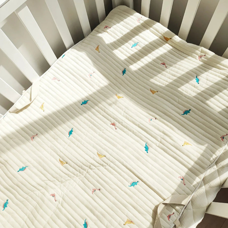 Embroidered Quilted Nursery Children Nap Mat - Just Kidding Store