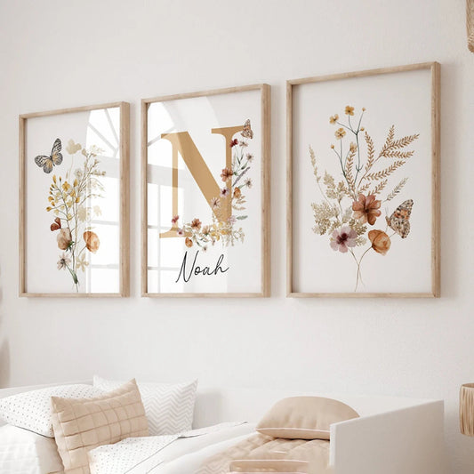 Floral Dreams Personalized Canvas Prints - Just Kidding Store