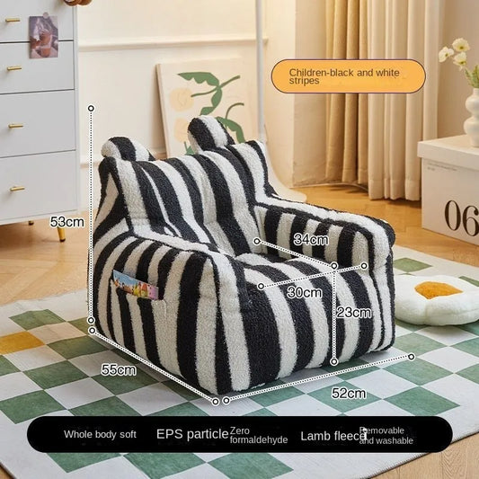 Striped Bean Bag - Children Lazy Sofa - Just Kidding Store