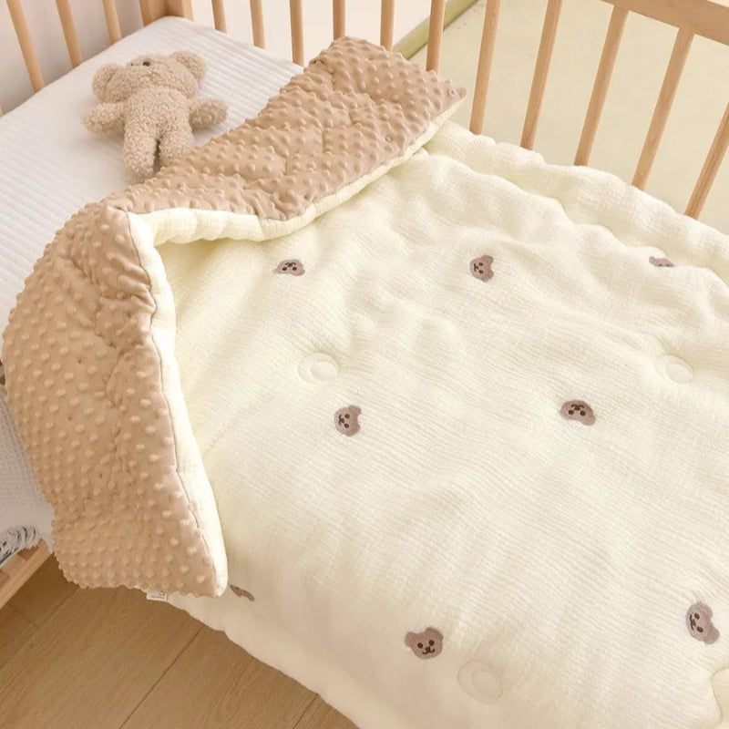Embroidered Winter Cotton Bed Cover - Just Kidding Store
