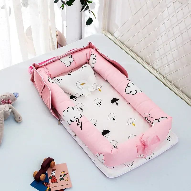 2-in-1 Portable Lounger - Carry Bag Baby Nest - Just Kidding Store