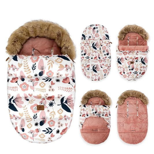 Winter Windproof Footmuff - Universal Pram Sleepsack 0-24M - Just Kidding Store