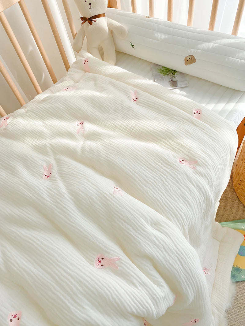 Winter Thick Muslin Cotton Bed Cover - Just Kidding Store