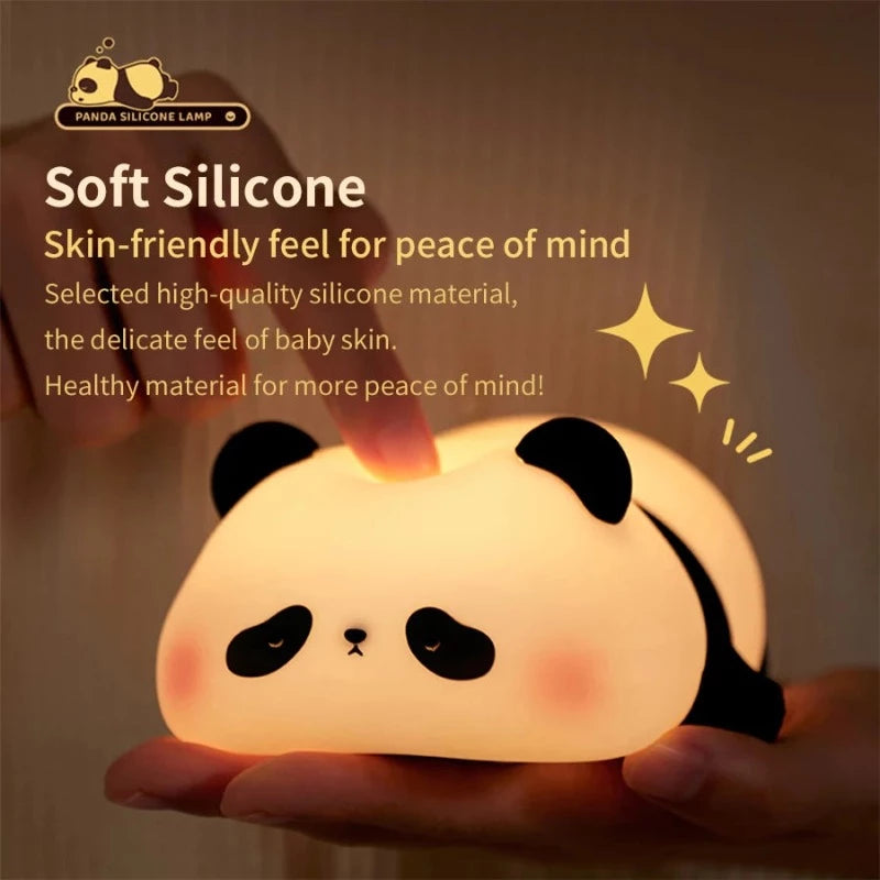 Sleepy Panda LED Night Light - Tap Control Lamp - Just Kidding Store