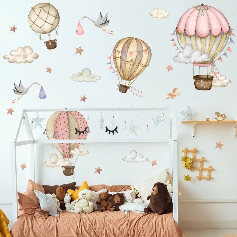 Hot Air Balloon Wall Decal - Just Kidding Store