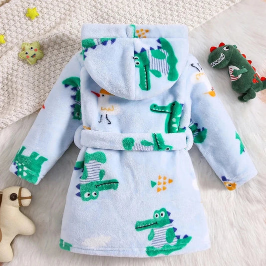 Crocodile Plush Hooded Robe - Just Kidding Team