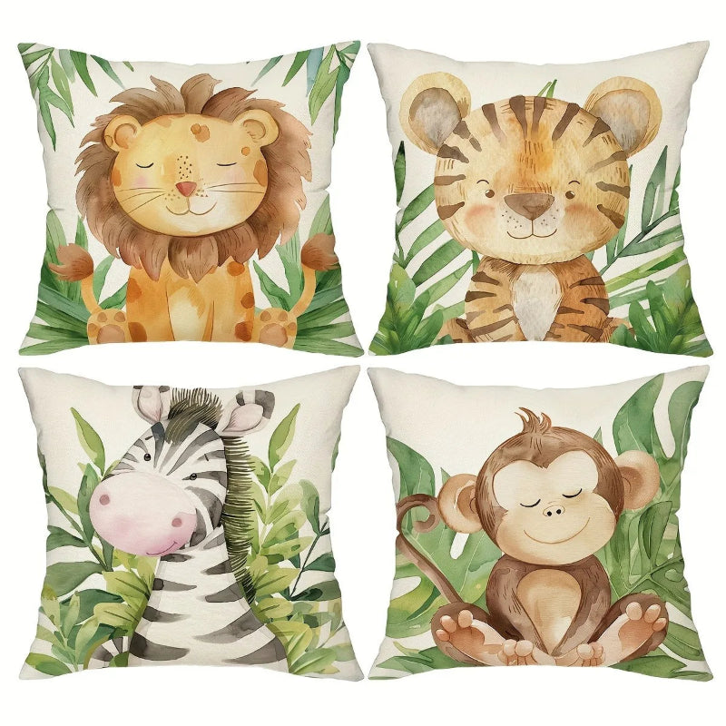 Jungle Safari Animal Cushion Covers - Just Kidding Store