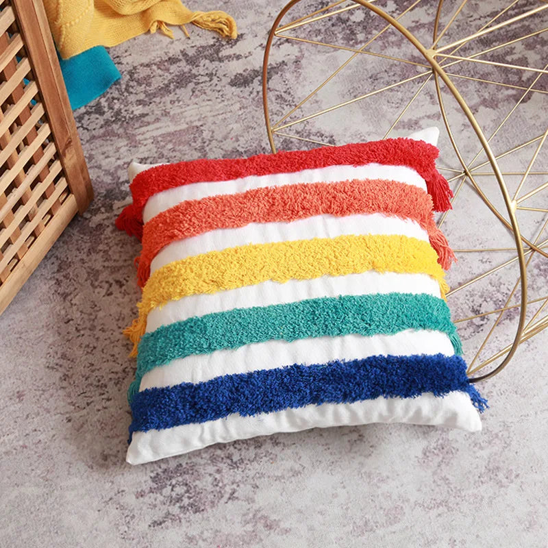 Handmade Rainbow Cushion Cover - Just Kidding Store