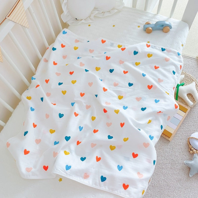4 Layers Muslin Baby Nursery Blanket - Just Kidding Store