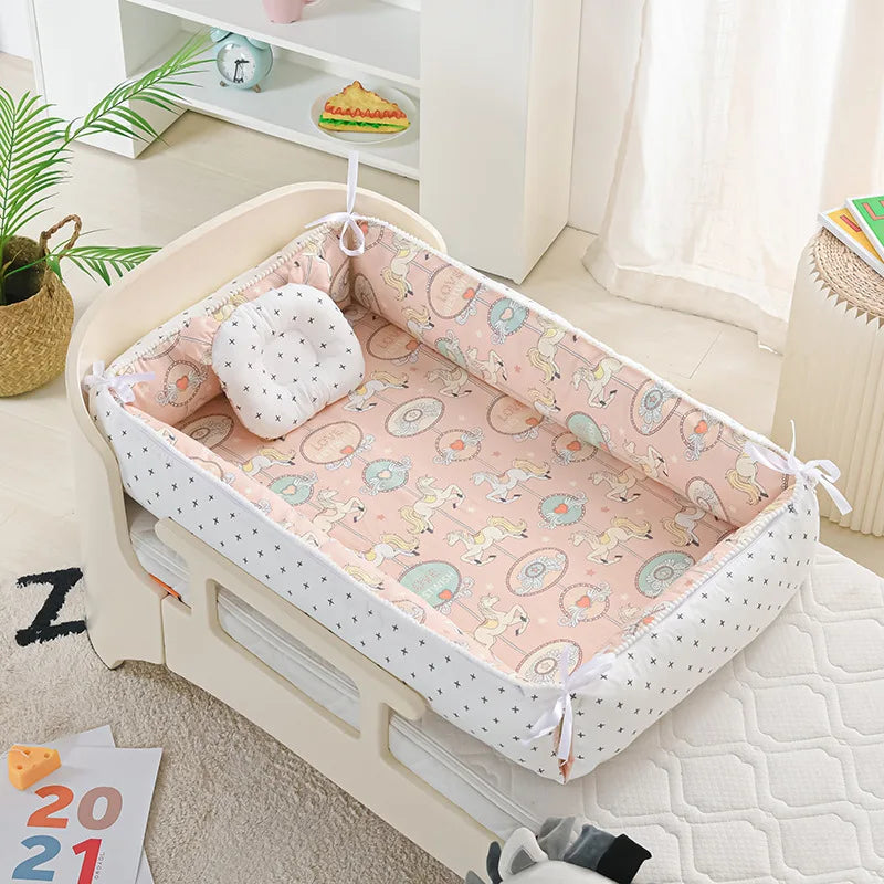 Baby Nest - Portable High Border Infant Crib - Just Kidding Store